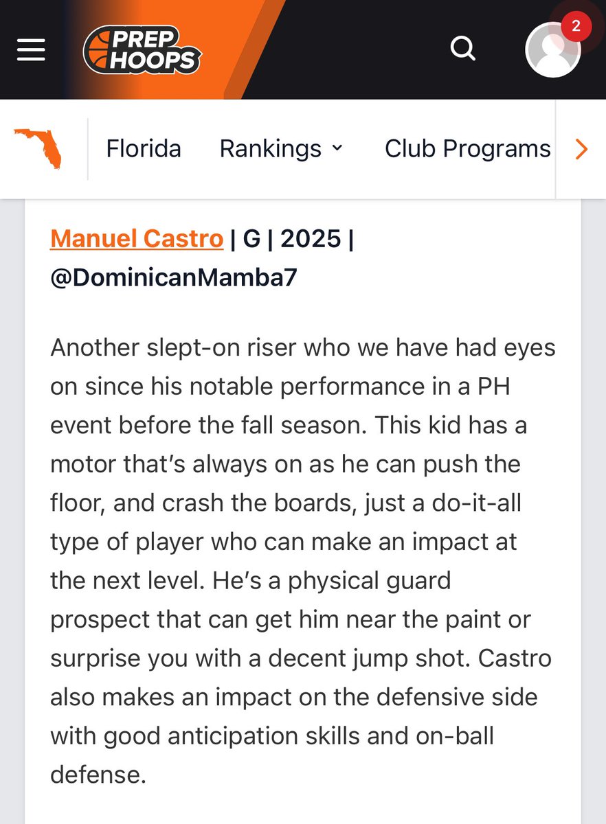 Manuel Castro (@dominicanmamba7) on Twitter photo Thank you for the recognition 🙏🏾 <a href="/prephoopsfl/">Prep Hoops Florida</a> <a href="/PSBTampaBay/">Pro Skills Tampa</a> <a href="/CoachCpRobbie/">Colin Robbie</a> <a href="/FIBA/">FIBA Basketball</a> <a href="/GoArmyWestPoint/">ArmyWestPoint Sports</a> <a href="/ArmyWP_MBB/">Army Men's Basketball</a> <a href="/KevinKuwik/">Kevin Kuwik</a> <a href="/CoachJDyson/">JD Dyson</a> <a href="/CoachAndyFox/">Andy Fox</a> Thank you for the recognition 🙏🏾 <a href="/prephoopsfl/">Prep Hoops Florida</a> <a href="/PSBTampaBay/">Pro Skills Tampa</a> <a href="/CoachCpRobbie/">Colin Robbie</a> <a href="/FIBA/">FIBA Basketball</a> <a href="/GoArmyWestPoint/">ArmyWestPoint Sports</a> <a href="/ArmyWP_MBB/">Army Men's Basketball</a> <a href="/KevinKuwik/">Kevin Kuwik</a> <a href="/CoachJDyson/">JD Dyson</a> <a href="/CoachAndyFox/">Andy Fox</a>