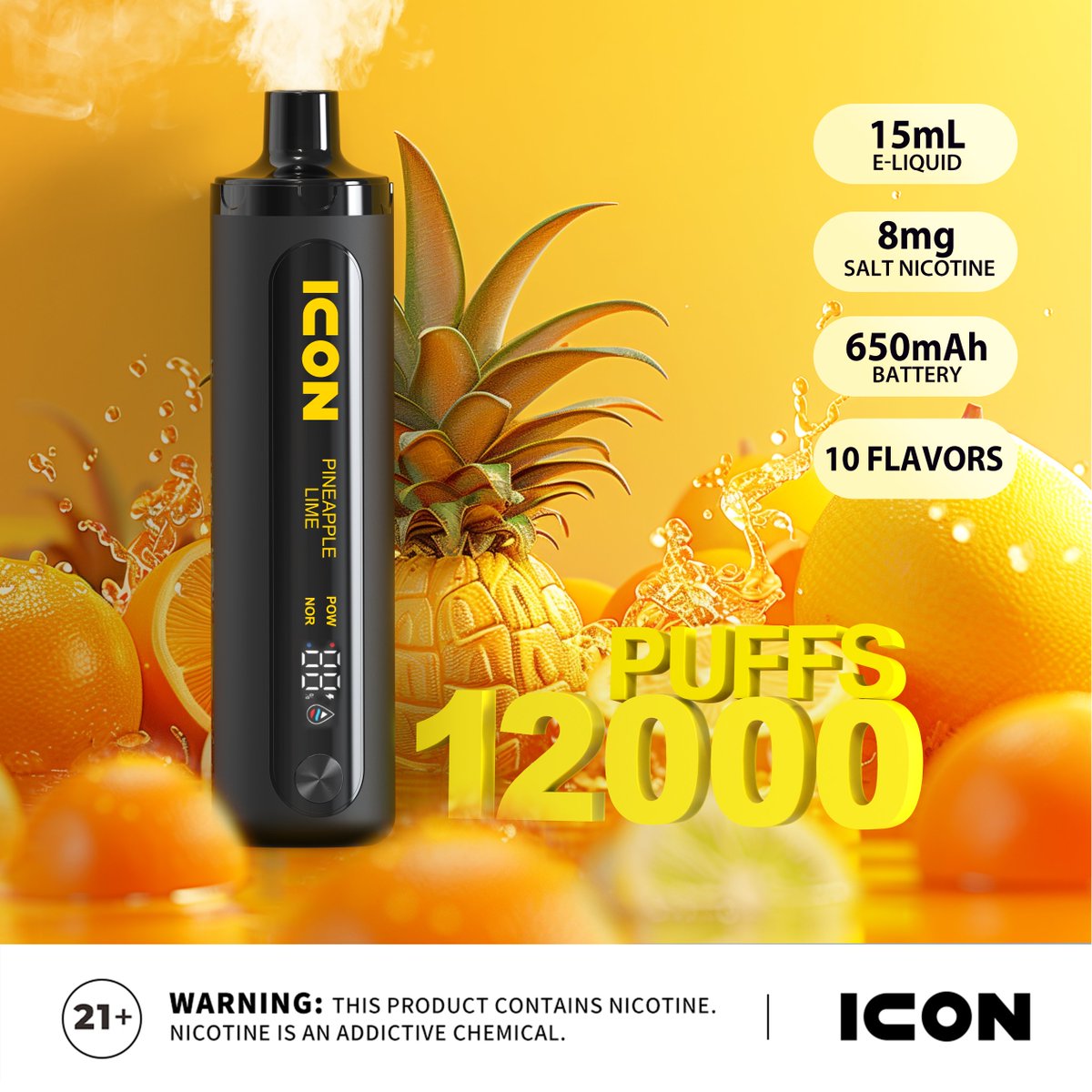 ecvapeglobal's tweet photo. Enjoy up to 12,000 uninterrupted puffs, available in 10 distinct flavors. The ICON MAX DTL 12000 elevates your vaping experience to a whole new level.โก
18/21+Only
#ecvape #icon #max #puffs #dtl #vapemods #vapeclouds #vapesatisfaction #passionvape #morepuffs https://t.co/gdS0sk04ub