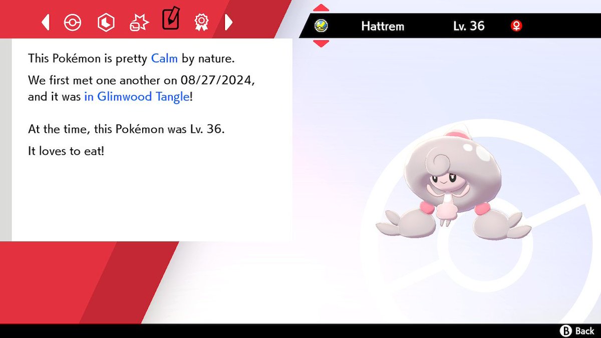 Shadow_Dialga's tweet photo. Shiny Hattrem #10 after 2218 encounters, 141380 total encounters and phase 91 for authentic sinistea #PokemonSwordShield #Shiny https://t.co/rfDC8PalFw