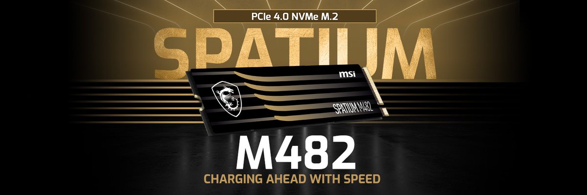 msicomputerjp's tweet image. 高速インターフェース PCIe Gen4に対応！
シーケンシャルリード 7300MB/s、ライト 6400MB/s対応!

SPATIUM M482 PCIe 4.0 NVMe M.2 はコスパがいい！

購入はこちら：amazon.co.jp/dp/B0CVK1R1MN　

#M482 
#PCIe4
#SPATIUM