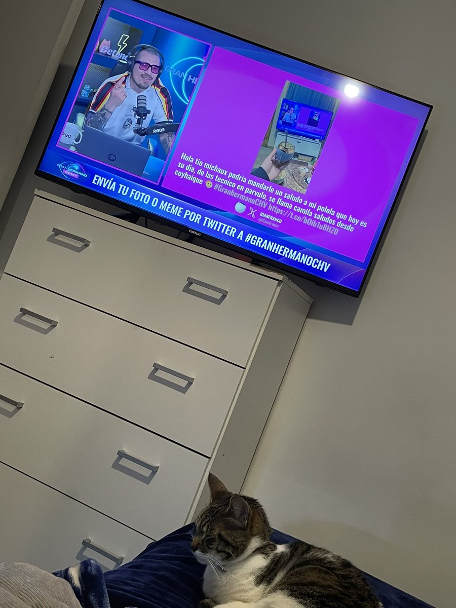 vrslcd's tweet photo. lo quiero mucho tío michaux 🩵 le mando abrazos, aquí esperando el reality con la regalona #GranHermanoCHV @ClaudioMichaux https://t.co/vJ0c4BvQ3c
