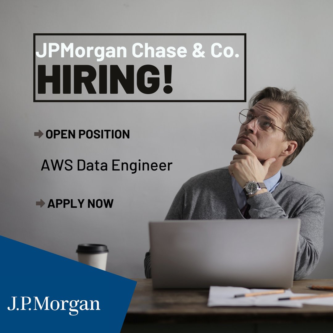 ImsarthakAI's tweet image. 🌐 AWS Data Engineer Needed! 🌐
Join JPMorgan Chase & Co. in Hyderabad as an AWS Data Engineer.
💸 Salary: 8 - 12 LPA
✅ Apply Here: getjoblink.com/jpmorgan-chase…
#AWSDataEngineer #HyderabadJobs #CareerOpportunities #HiringNow #TechJobs #JPMorganChase