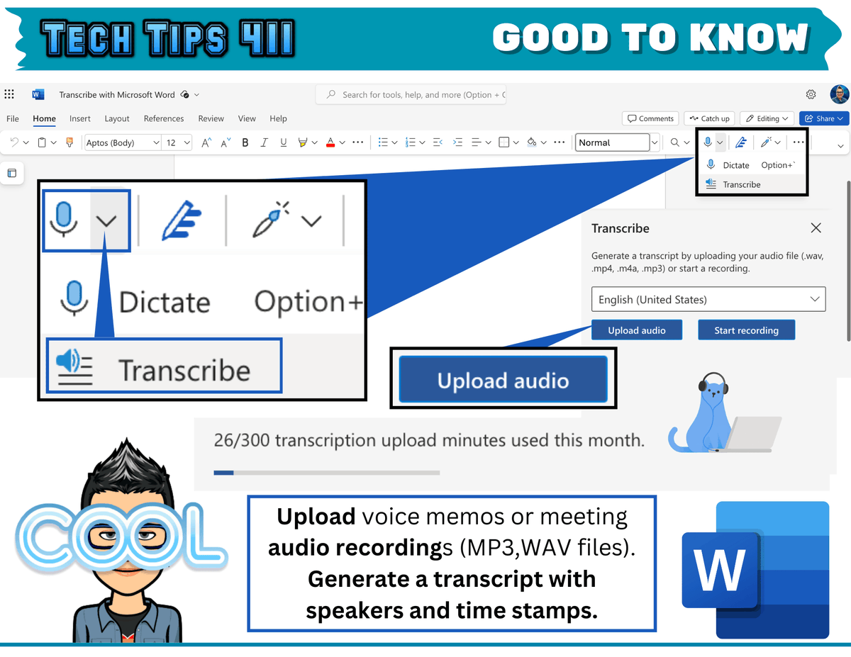 apsitjen's tweet image. Check out this week's #edtech tips, tools &amp;amp; resources in  the latest #TechTips411 newsletter.
➡️ techtips411.com/tips/tech-tips…
🎬 @invideoAI 
🗣️ @MicrosoftEDU upload audio-transcribe w/ Word
😍 Jen's Fave @GoogleForEdu Keep
👍 @ISTEofficial's #DigCit lessons