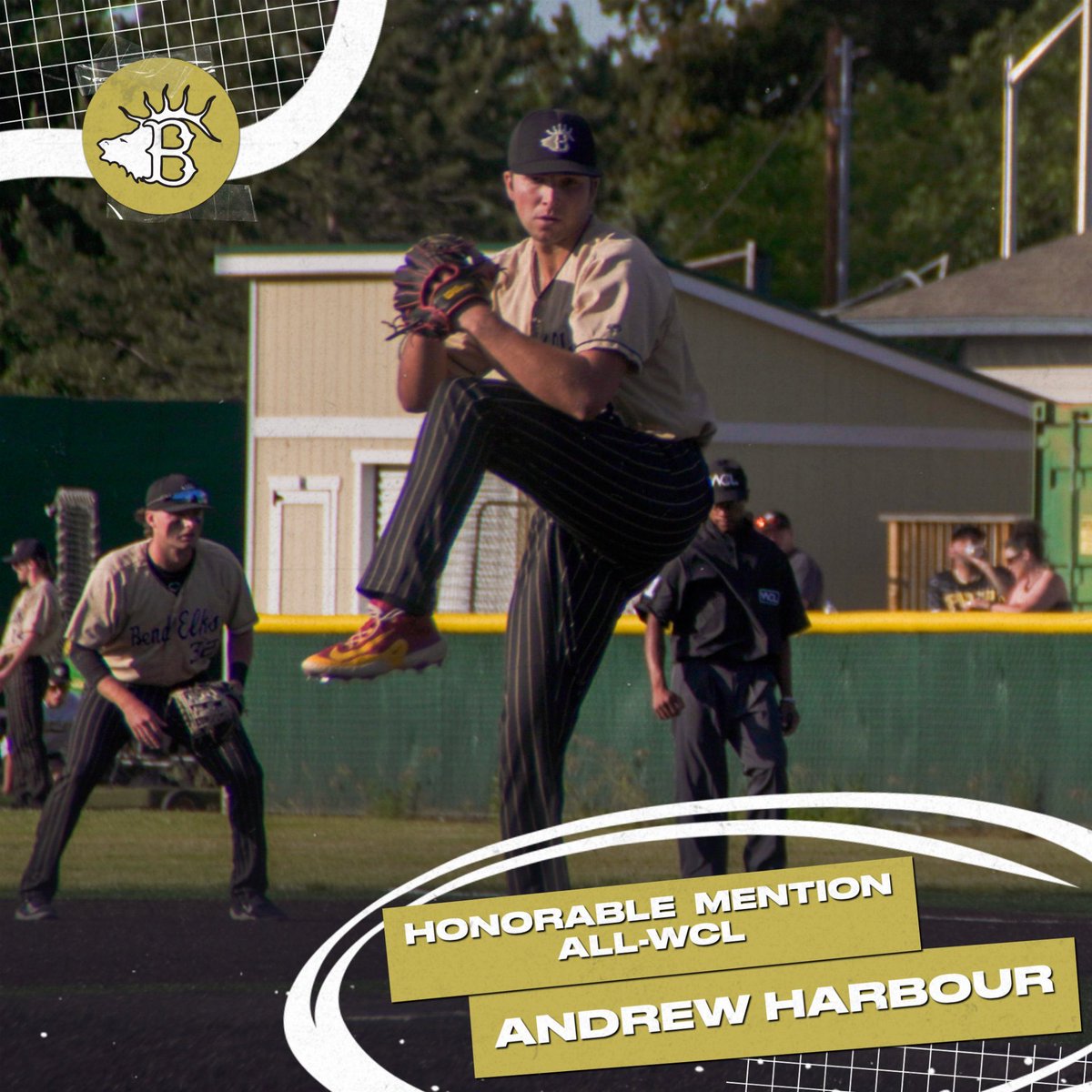 Allen Cox (@coachcoxbsb) on Twitter photo <a href="/BendBaseball/">Bend Elks Baseball</a> Starting pitcher shoeless <a href="/AndrewHarbour25/">Andrew Harbour</a> <a href="/USC_Baseball/">USC Baseball</a> had a great summer for us and received HM from <a href="/WCLBaseball/">West Coast League</a> Good luck to Andrew and The Trojans this season.
#be80 #TNLU <a href="/BendBaseball/">Bend Elks Baseball</a> Starting pitcher shoeless <a href="/AndrewHarbour25/">Andrew Harbour</a> <a href="/USC_Baseball/">USC Baseball</a> had a great summer for us and received HM from <a href="/WCLBaseball/">West Coast League</a> Good luck to Andrew and The Trojans this season.
#be80 #TNLU