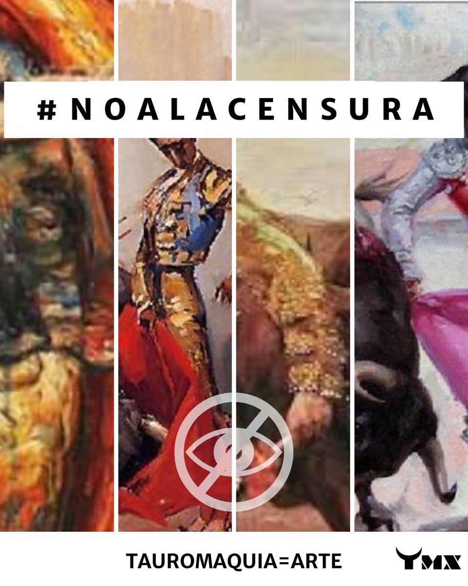 #NOALACENSURA ❌ en redes sociales | 𝑻𝒂𝒖𝒓𝒐𝒎𝒂𝒒𝒖𝒊𝒂 = 𝑨𝒓𝒕𝒆 🖼️

La Tauromaquia no debe ser censurada en ningún medio. Comparte 🔁