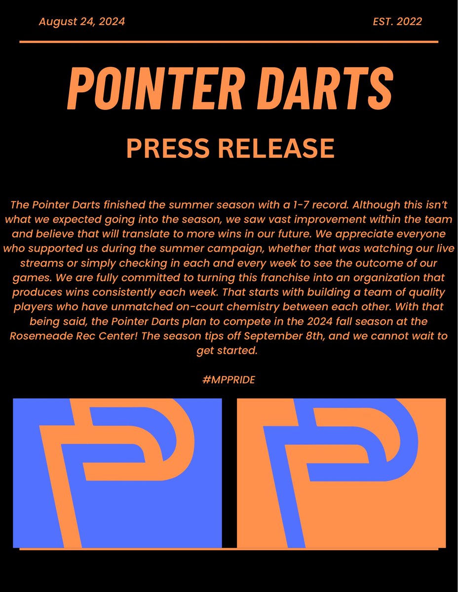 PointerDarts's tweet photo. An update on our future! 

#MPPride https://t.co/aBjoCvNgdO