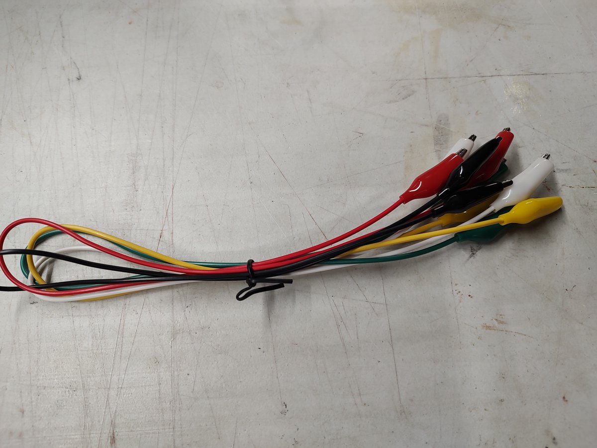 Digital02prod's tweet photo. Changing gears here. Need to do a set of leads. And MacGyver just needs a Tic Tac container, phone chord, and alligator clips lol. Need to use yellow because brown was not available but that's cool It will work. https://t.co/T2cGtElWSb