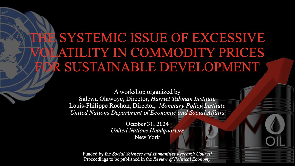 Louis-Philippe Rochon (@lprochon) on Twitter photo Towards Post-Neoliberal Stabilization Policy: Revisiting buffer stocks in an age of overlapping emergencies
by <a href="/IsabellaMWeber/">Isabella M Weber</a>
Monetary Policy Institute/United Nations DESA joint workshop
October 31, United Nations, NY
<a href="/KappesSylvio/">Sylvio Kappes</a> <a href="/s_y_ola/">Salewa Olawoye</a> Towards Post-Neoliberal Stabilization Policy: Revisiting buffer stocks in an age of overlapping emergencies
by <a href="/IsabellaMWeber/">Isabella M Weber</a>
Monetary Policy Institute/United Nations DESA joint workshop
October 31, United Nations, NY
<a href="/KappesSylvio/">Sylvio Kappes</a> <a href="/s_y_ola/">Salewa Olawoye</a>