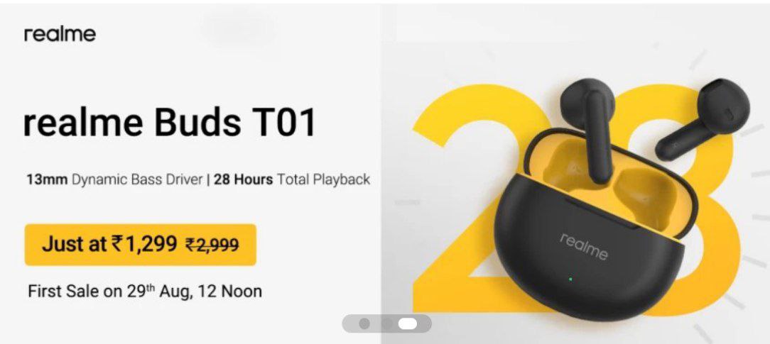 TechCrux4U's tweet photo. #realmeBudsT01 is launching on 29th August, in 🇮🇳 alongside #realme13Series5G 👀

➡️ ₹1,299 👁️ 🤔

➡️ 13mm Dynamic Bass Driver 
➡️ BL 5.4
➡️ 28Hrs Total Playback 
➡️ IPX4 Rating 
➡️ 88ms Low Latency 
➡️ AI ENC for Calls 

#realme #realmeLaunch #realmeBudsT01

#TechCrux4U  #TC4U https://t.co/fS8WFEFCdl