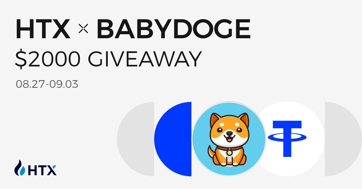 HTX_Global's tweet photo. 🐶HTX x BabyDoge $2,000 MEME FESTIVAL! 

Join the fun:
🐶 Follow @HTX_Global @babydoge

🐶 Join the BabyDoge Telegram
https://t.co/lIlLuWZ4py

🐶RT + Like + Tag 2 Friends
 
🐶Fill out the form https://t.co/LXwOojgf1R https://t.co/0XszXkocal