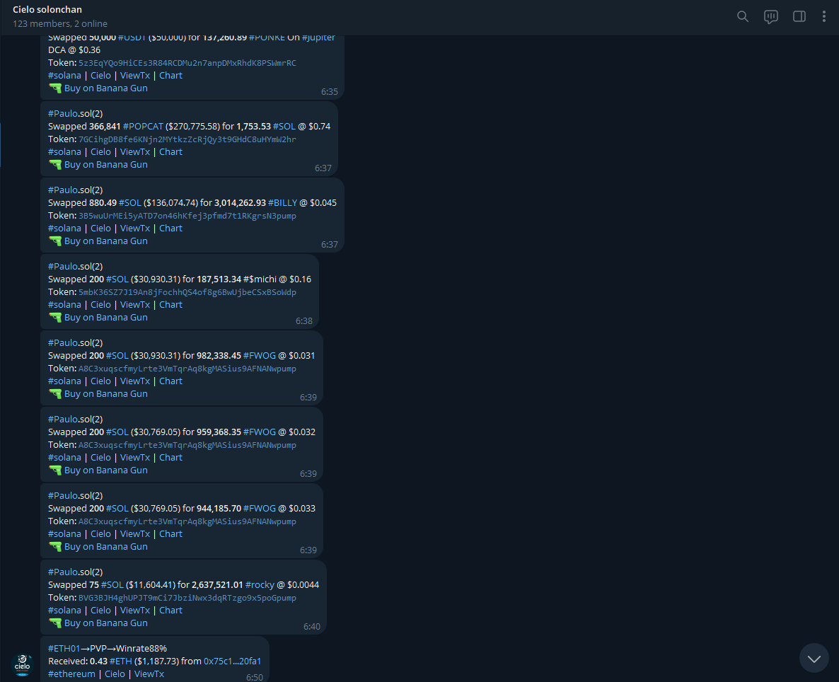 CryptobigM's tweet photo. In the past 6 days, some influential whales have been buying $FWOG.

Legendary trader Paulo.sol spent 278k 2 days ago to buy $FWOG at 0.031(Avg Cost), making 350K(Unrealized).
                              Wif.sol spent 51.2K 1 day ago to buy $FWOG at 0.05(Avg Cost), making 21K(Unrealized). 

These two whales have made over 20M trading memecoins in the last 12 months

After they bought in, more whales are jumping in too

These whales are on our watchlist. If you're interested, join our community. We track whales, legendary traders, and smart money to find profitable opportunities.