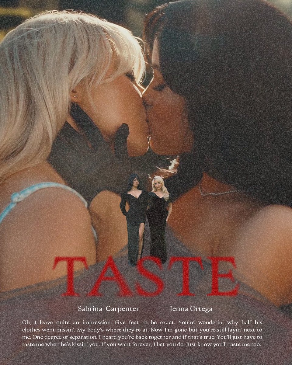 ricolovelis's tweet photo. Taste poster by me🔪💋@SabrinaAnnLynn 

#ShortNSweet #Sabrina #GraphicDesign https://t.co/ue3JQ2yQZR