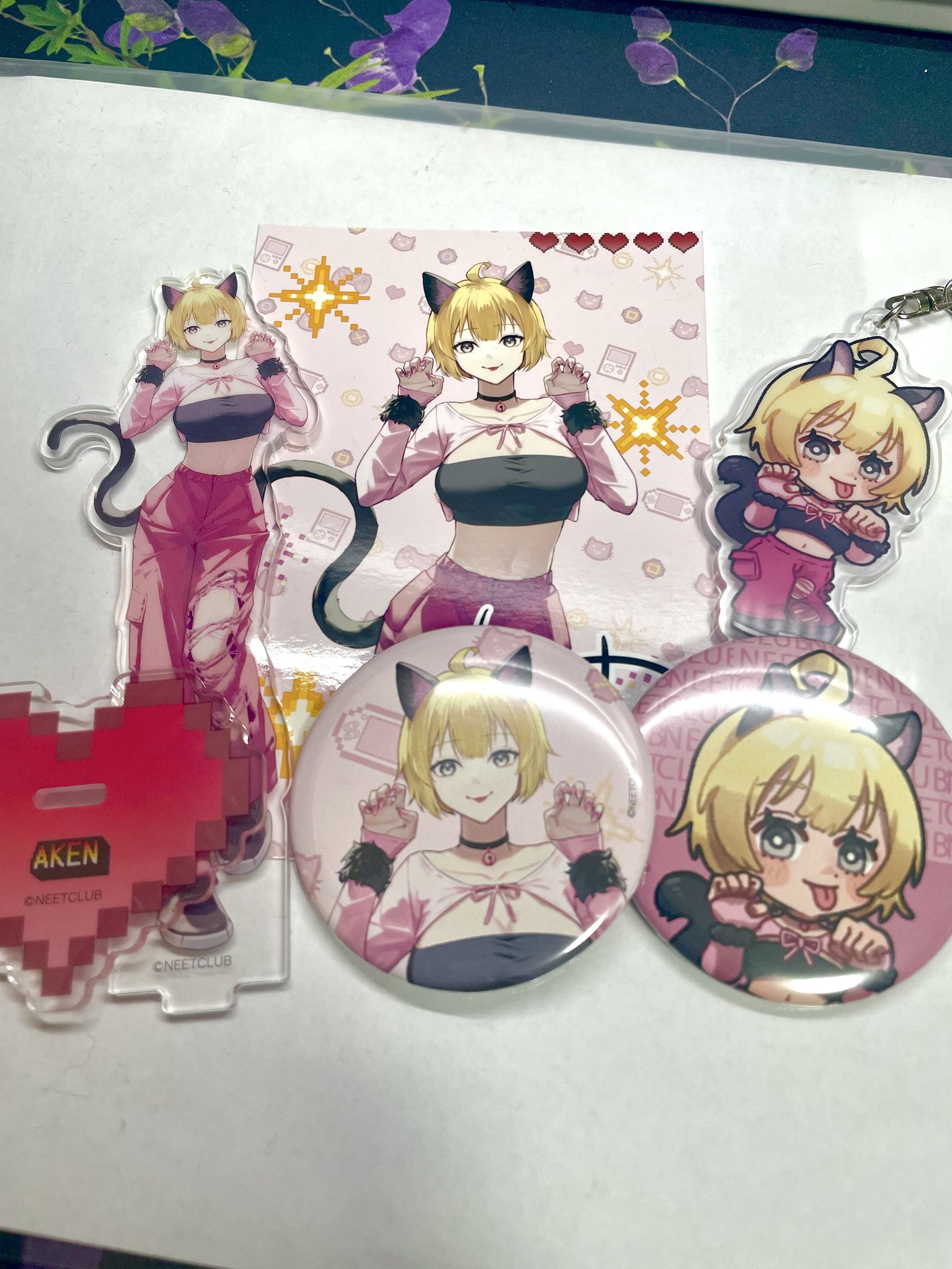 ニート部 DMMスクラッチ あーけん 缶バッジの通販｜ラクマ
