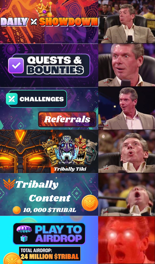 Here are the ways to earn your $TRIBAL! 🔥
 
<a href="/TriballyGames/">Tribally 🎮</a> <a href="/RareAxies/">Rare | Tribally 🛠</a> <a href="/bestaxies/">Best | Tribally</a> <a href="/Tribally_ES/">Tribally en Español 🛠️</a> 

tribally.games/showdown
tribally.games/quests
tribally.games/challenges
tribally.games/p2a