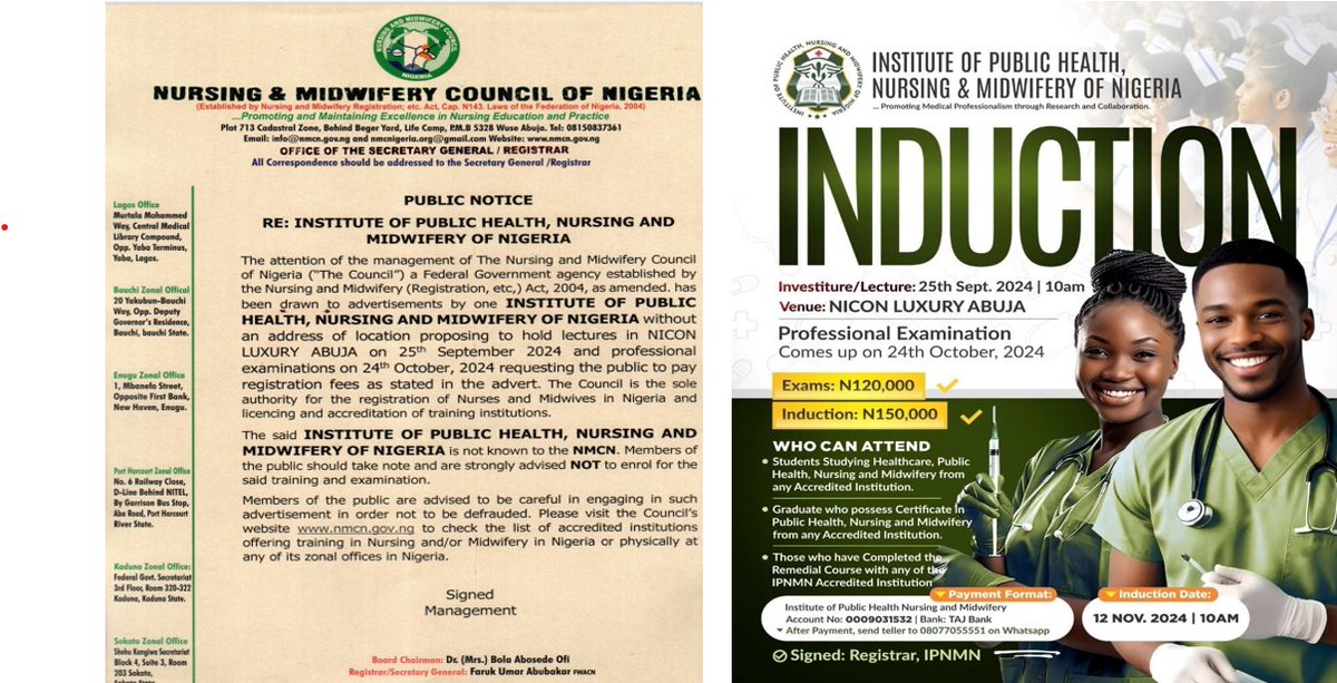 Nursing and Midwifery Council of Nigeria NMCN (@nmc_nigeria) on Twitter photo 