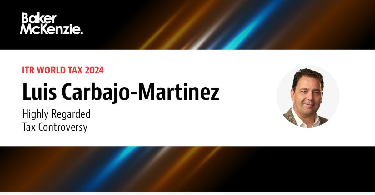 Muchas gracias a nuestros clientes y amigos y al International Tax Review.  Team, well deserved. Congratulations.