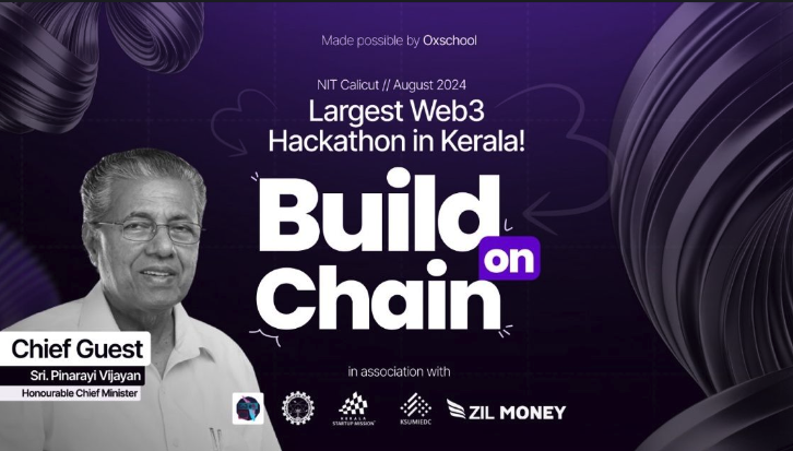 parthav_'s tweet photo. This 24-hour hackathon is  opportunity for developers to showcase their skills, collaborate on innovative web3 projects, and connect with industry leaders. With the support of NIT Calicut and the Kerala Startup Mission 

#BuildOnChain2024 #Oxschool #Hackathon #Web3  #IEDCSummit https://t.co/ShT9Y9zved