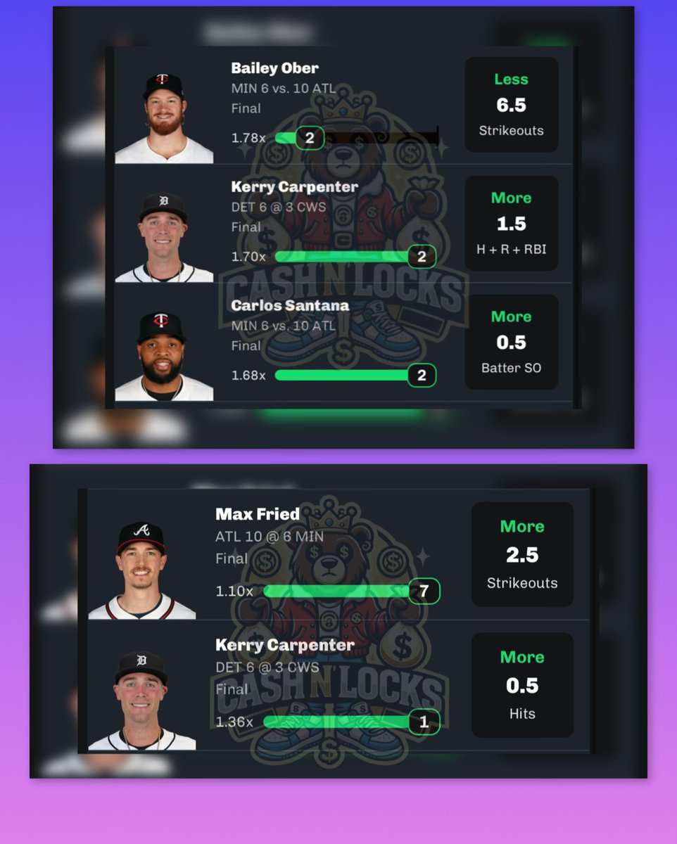 juliogofficial's tweet photo. Another☝🏽imagine not taking these #freeplays that I be posting! For free! If you tailed you got paid! #chalkboardmlb #chalkboard #mlbprops #props #GamblingX #GamblingTips #gamblingtwitter #cashnlocks #gogetpaid #letswin 💰🤑✅ #sharpduel @sharpduel https://t.co/oKNkzdllv7