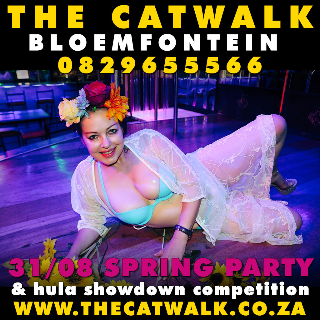 CatwalkBfn's tweet image. Enjoy #TemptationTuesday at The Catwalk, where the beer is cold, and the girls hot! Doors open at 5pm, come and join the fun!... 💃🍻

Spring time! Join us for our Sexy SPRING party &amp;amp; hula showdown competition on the 31st of August. #Spring2024 #Bloemfontein