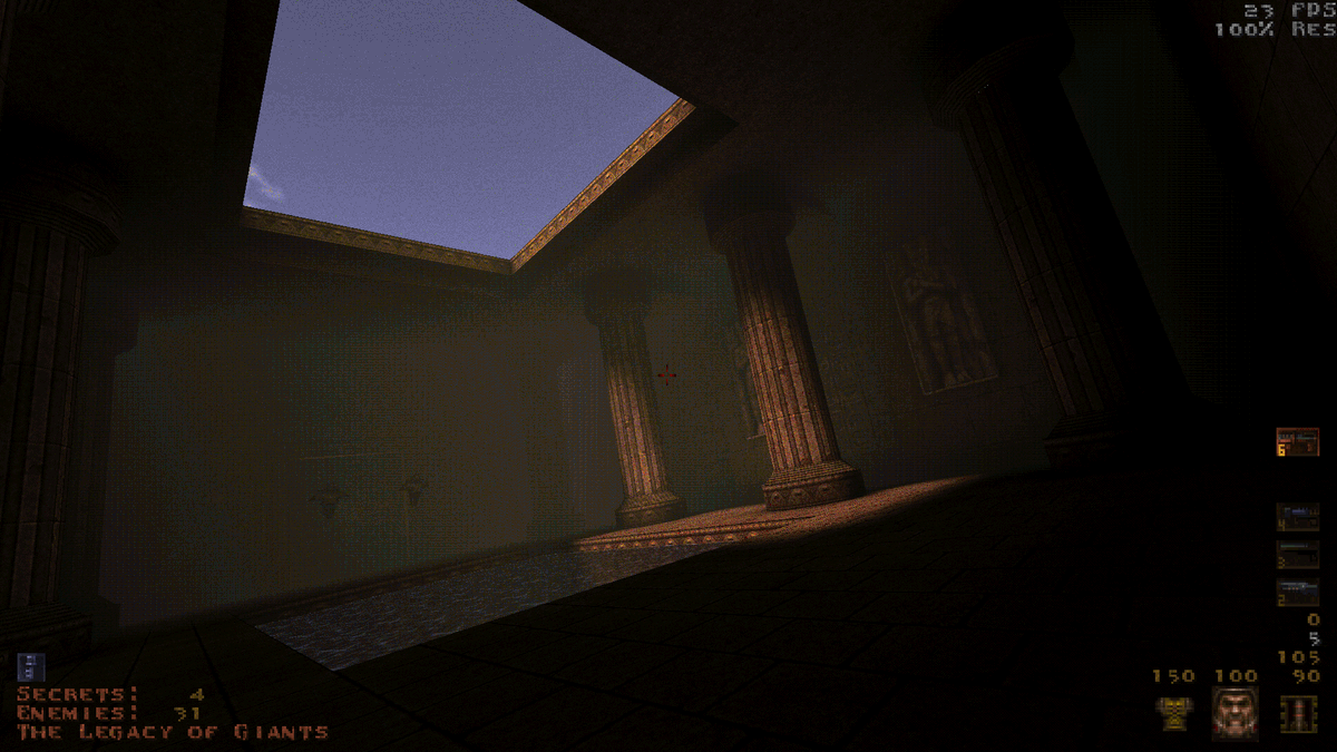 mankrip's tweet photo. Now the fog also uses the higher-res dithering kernel in the #Retroquad engine. Really smooth results. https://t.co/VRkFQBisN9