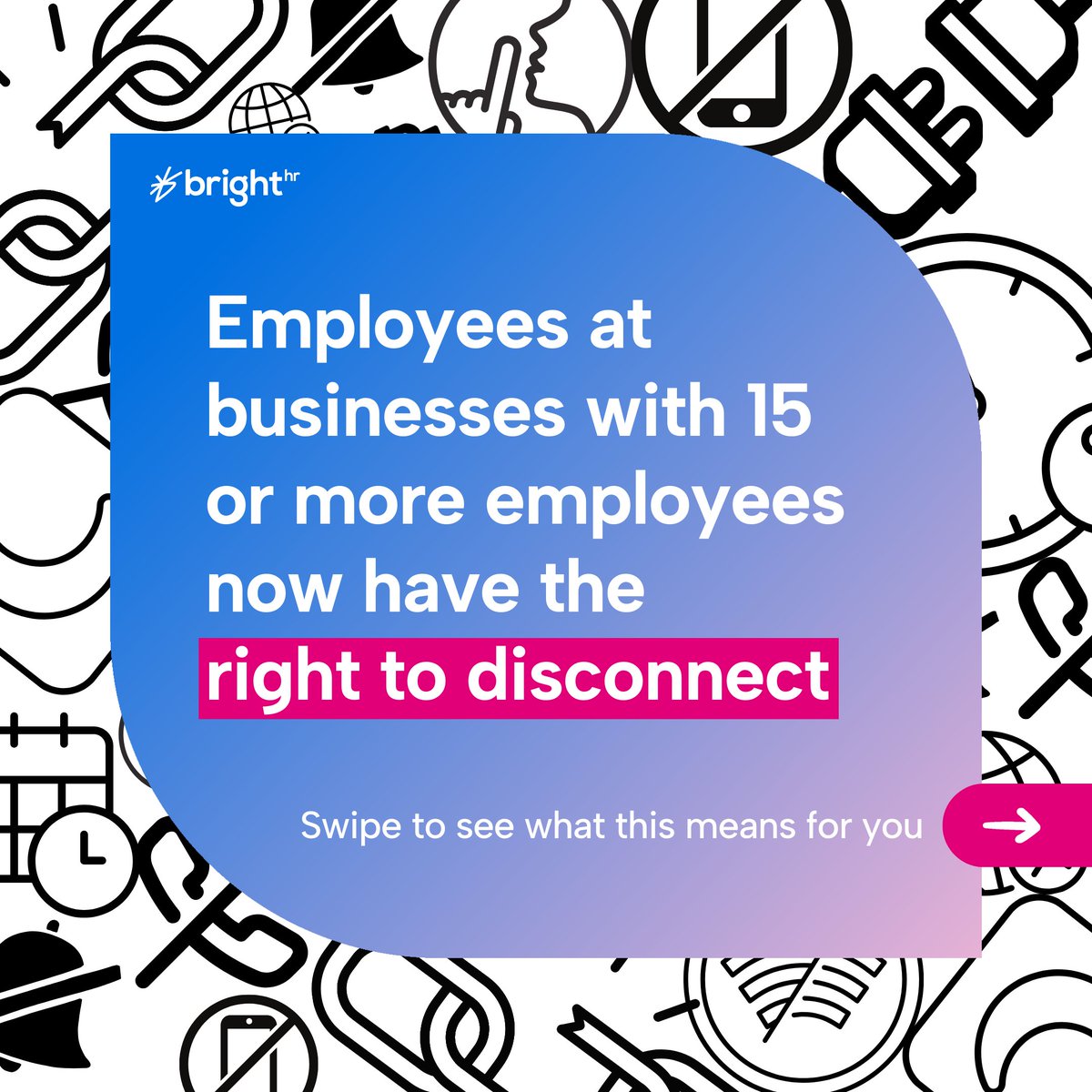 brighthr_anz's tweet image. 📣One of the biggest #LegalChanges in Australia is now here📣

From this week on, individuals who work in businesses with 15 employees or more have the #RightToDisconnect from work-related contact #AfterHours. 

Click through to learn more about these changes👇
