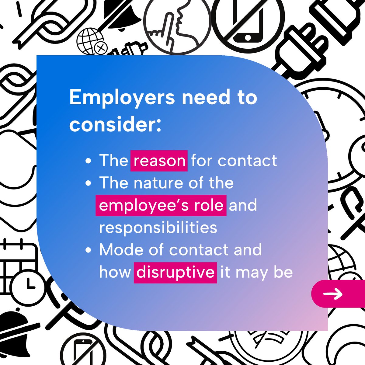 brighthr_anz's tweet image. 📣One of the biggest #LegalChanges in Australia is now here📣

From this week on, individuals who work in businesses with 15 employees or more have the #RightToDisconnect from work-related contact #AfterHours. 

Click through to learn more about these changes👇