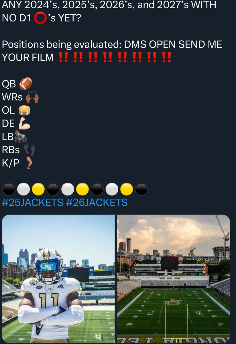 Please PLEASE stop falling for tweets like this from these Twitter guys!! 

Colleges have their OWN STAFF, they won’t have some random on Twitter posting stuff like this !!