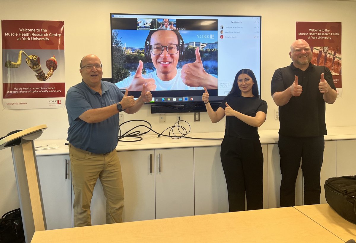 Christopher Perry PhD (@chrisperrymito) on Twitter photo Congrats to Shahrzad Khajehzadehshoushtar <a href="/SharShoush/">Shahrzad Shoushtar</a> for an outstanding MSc defence! Shar is nominated for a thesis prize for a carefully crafted document, voluminous work, + high-level discussion
Watch for Shar's publication on mitochondrial therapy in ovarian cancer cachexia Congrats to Shahrzad Khajehzadehshoushtar <a href="/SharShoush/">Shahrzad Shoushtar</a> for an outstanding MSc defence! Shar is nominated for a thesis prize for a carefully crafted document, voluminous work, + high-level discussion
Watch for Shar's publication on mitochondrial therapy in ovarian cancer cachexia