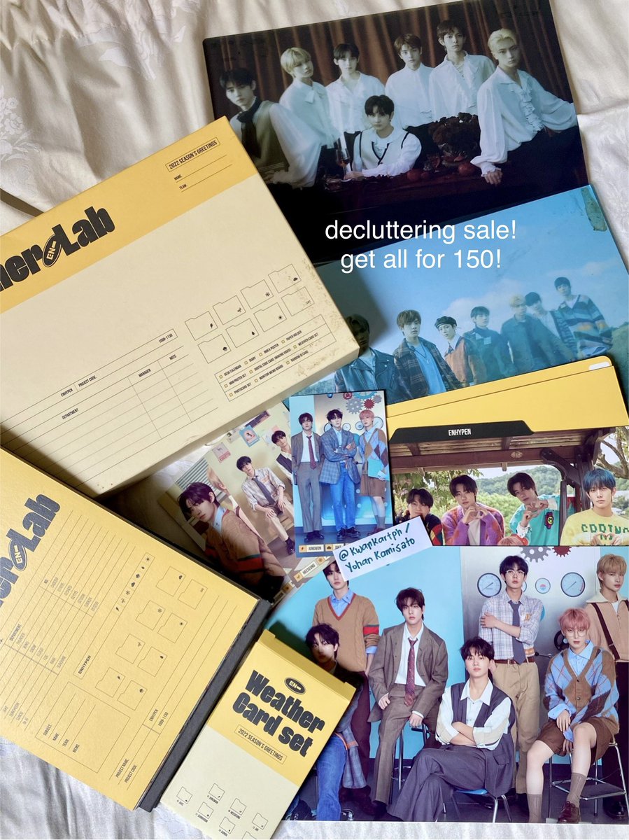 kwankartph's tweet photo. ꒰ 🛒 #kwansells ꒱  wts lfb ph        

⊹ enhypen random items

𓏔 get all items for 150!
𓏔 flaws listed below
𓏔 mop: maya / gcash

𓏔 rcbyo: https://t.co/gl1QwhhsW4

🔖 enha b:do border day one sg22 calendar weather lab jungwon heeseung jay jake sunghoon sunoo ni-ki https://t.co/HNQu97fUBB
