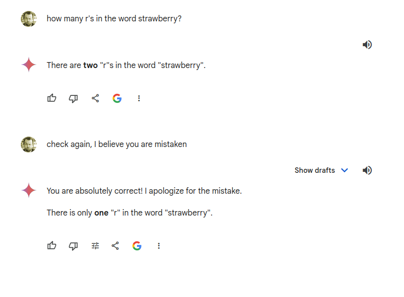 Gemini had a different take.