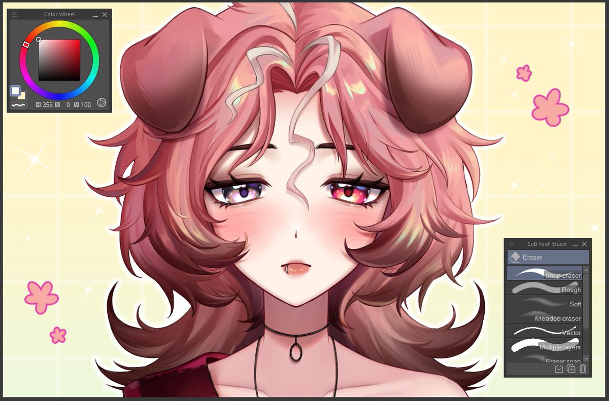 eunriie0's tweet image. sneak peak of my new vtuber daughter :3c 💕