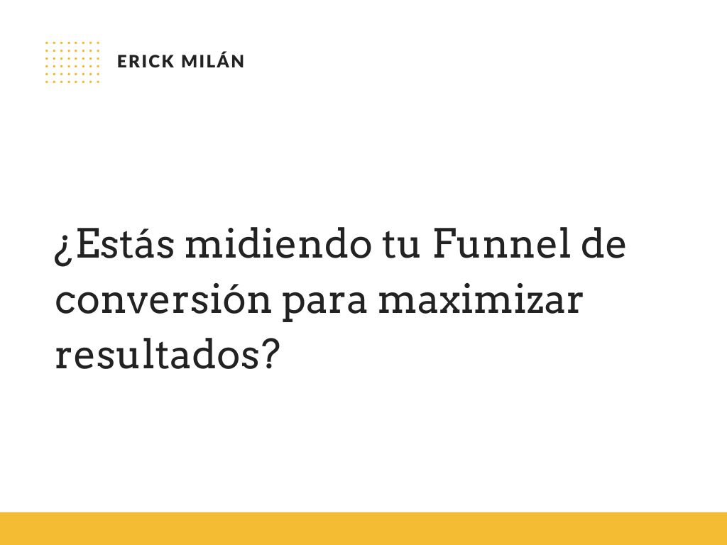 erickmilanpunto's tweet image. ¿Tu Funnel está llevando a conversiones? 🚀
Medir cada etapa del Funnel es clave para optimizar tus campañas de Growth. Ajusta estrategias en tiempo real y maximiza conversiones para obtener los resultados que buscas. 🚀📈
#GrowthHacking #FunnelOptimization #ErickMilán
