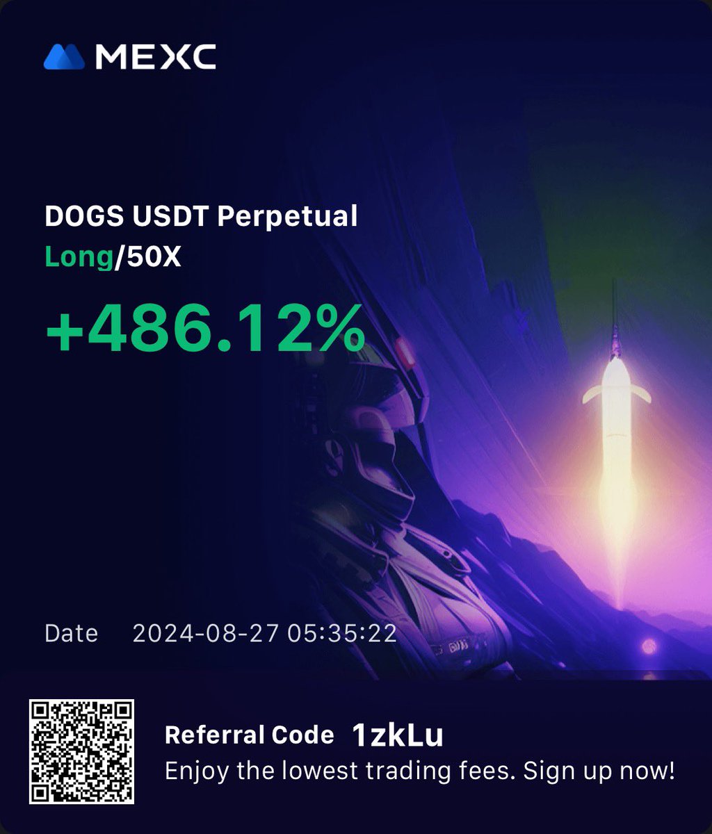 So apparently $DOGS got listed yesterday, although I didn’t partake in the airdrop, I decided to capitalize on the opportunity when It got listed on MEXC. I rode the waves and like a pro, I made some money from the project.

Anywhere $Dogs went, Short or Long I ate. ❤️❤️
USDT.