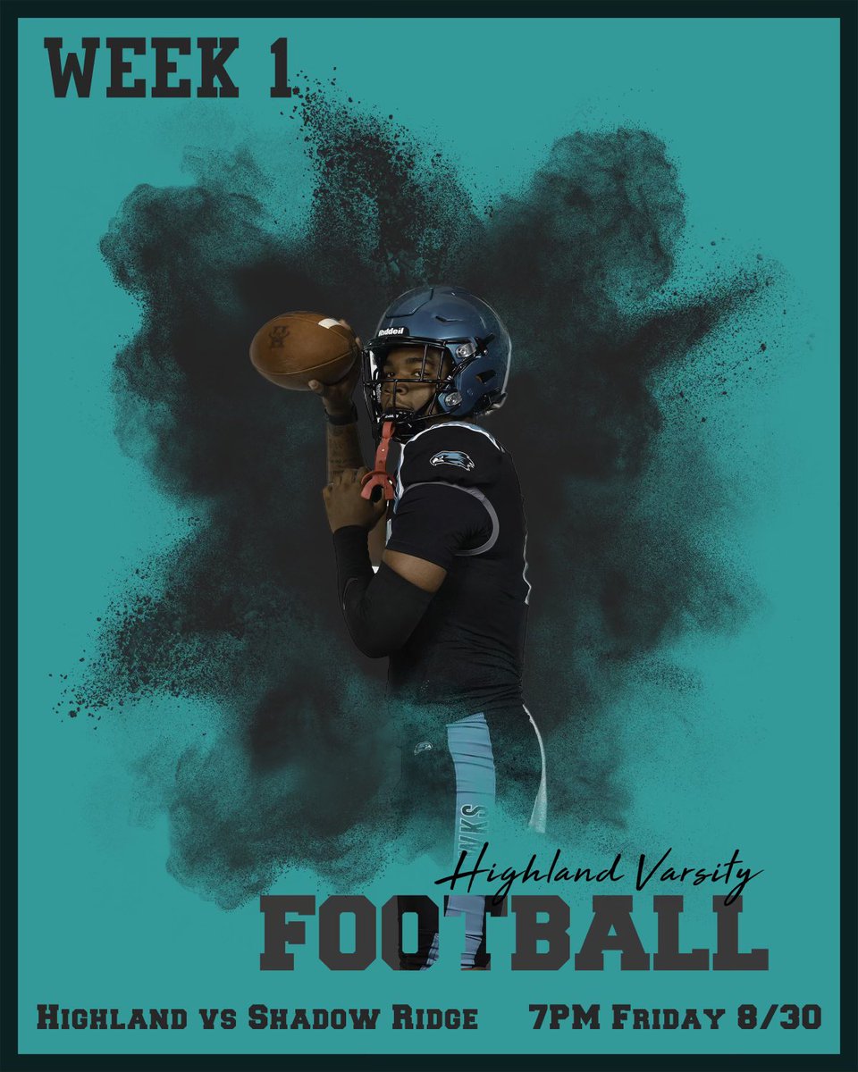 Week 1 vibes!!!! Vs Shadow Ridge. <a href="/HighlandHawksFB/">Highland Hawks Football</a> 7pm Friday night. Let’s go. Time to protect the Hawks Nest!!!!