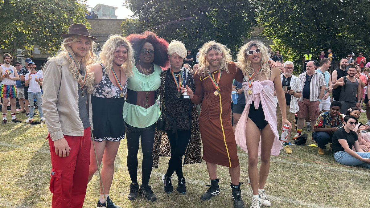LGBT HERO (@lgbthero) on Twitter photo RVT Sports Day 2024 you were amazing 🤩.
And our winners are:
🥇🏆 <a href="/londontitansfc/">London Titans FC</a> who retained the crown this year.
🥈 <a href="/bittenpeachuk/">The Bitten Peach</a> who finished a close second.
🥉 <a href="/TheMosaicTrust/">The Mosaic Trust</a> who were fantastic and came in third
And our:
💰Top Fundraisers: <a href="/londontitansfc/">London Titans FC</a> who raised RVT Sports Day 2024 you were amazing 🤩.
And our winners are:
🥇🏆 <a href="/londontitansfc/">London Titans FC</a> who retained the crown this year.
🥈 <a href="/bittenpeachuk/">The Bitten Peach</a> who finished a close second.
🥉 <a href="/TheMosaicTrust/">The Mosaic Trust</a> who were fantastic and came in third
And our:
💰Top Fundraisers: <a href="/londontitansfc/">London Titans FC</a> who raised