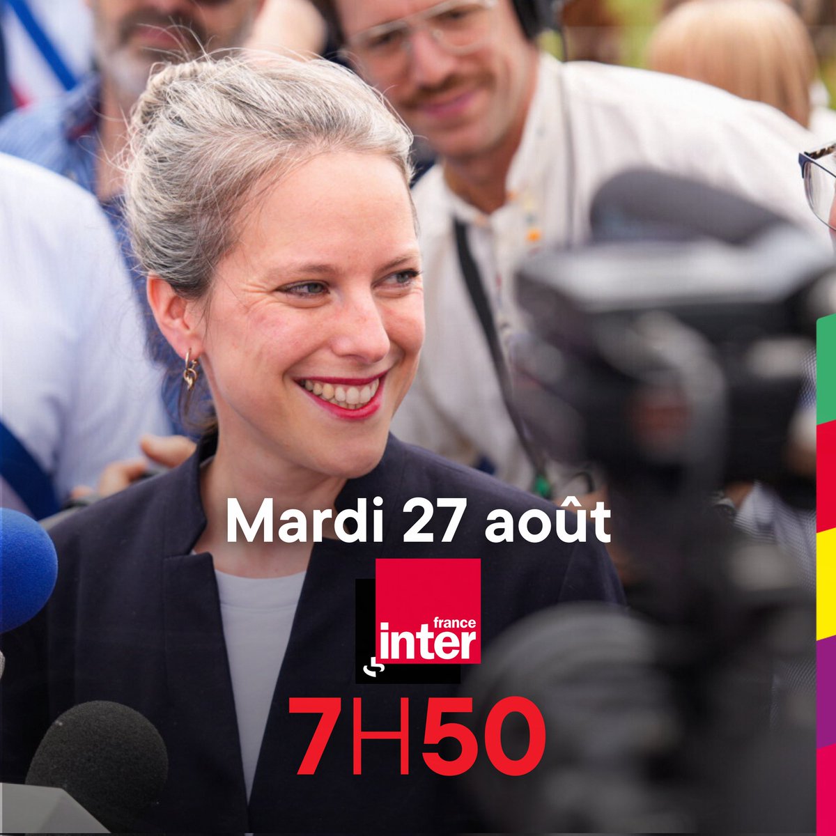 CastetsLucie's tweet photo. Je serai ce matin l'invitée de la matinale de @franceinter à 7h50.
#le710inter https://t.co/qD8efwT9fO