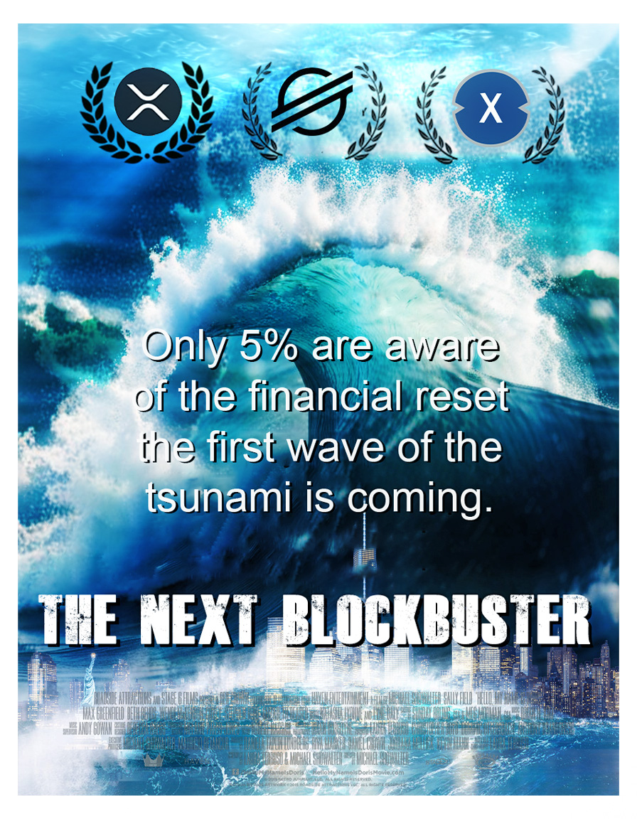 #xrp #xlm #xdc
The first wave of the biggest financial Tsunami is coming faster than you might think.

No matter what your favorite influencer or political and financial guru says, it won't be #Bitcoin, #Ethereum, or other projects despite their potential. Institutions have been