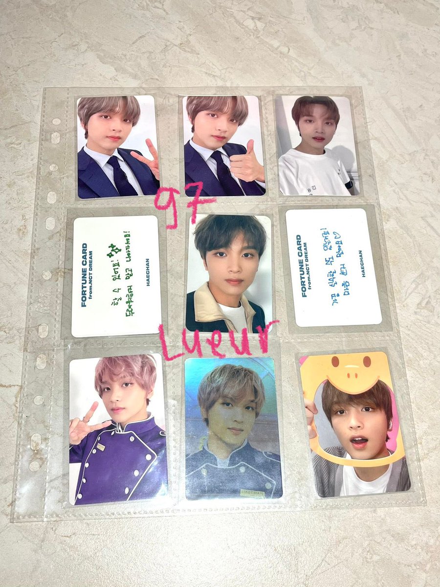 hyuveau's tweet photo. wts | clearance

💸 dm me!!
✅ co oren

🏷️ want to sell pc jaemin chenle jisung mark jeno haechan renjun Taeyong doyoung yuta jaehyun jungwoo shotaro Sungchan dream 12 https://t.co/tREDa4LVYK