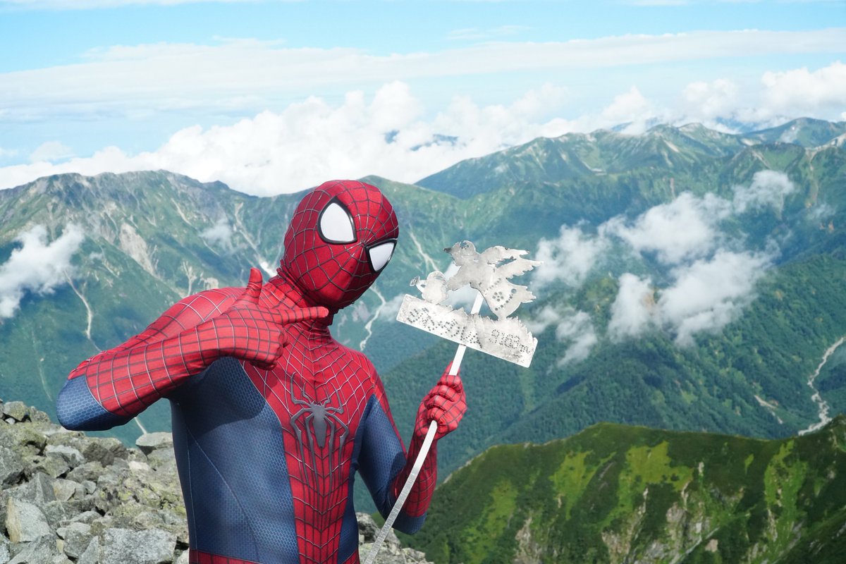 SPIDER_MANfreak's tweet photo. ジャンダルムの天使とも会えたよ！
#山頂スパイダーマン https://t.co/cJSTHwu2Zq