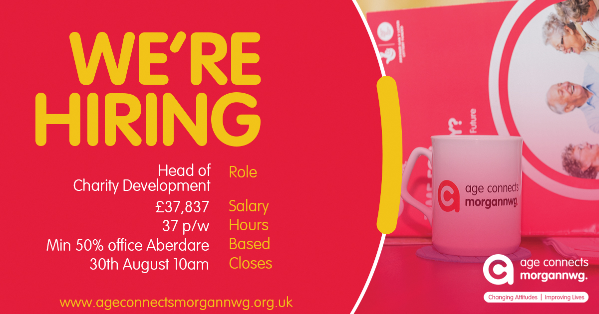 We are seeking a talented Head of Charity Development to lead the growth of our Charity Services Dept. and the operational delivery of a skilled team. To succeed you should be a motivational leader who inspires and supports. Apply... ageconnectsmorgannwg.org.uk/head-of-charit… 
#charityjobs #wales