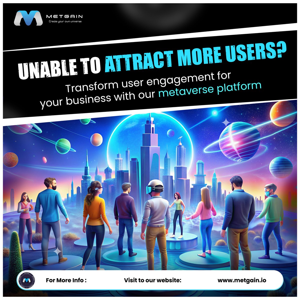 GregThomas7967's tweet photo. Struggling to attract users? 🚀

Boost engagement with our metaverse platform and watch your business grow!
..
👉 Visit here for more information: https://t.co/kBS7ZyeiS8 👈
..
#MetaversePlatform #UserEngagement #BusinessGrowth #DigitalTransformation #Innovation https://t.co/dESIOVJPW9