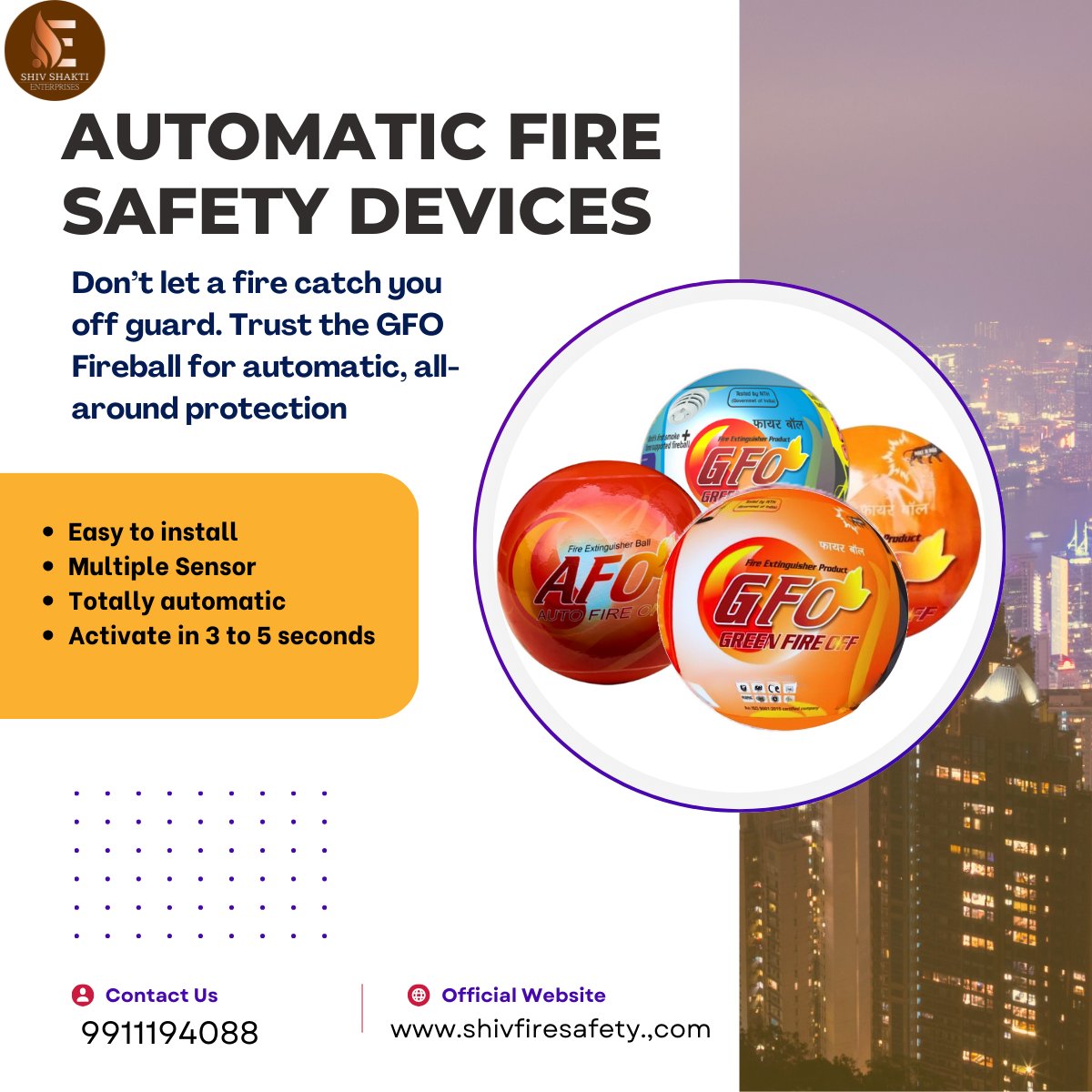 ShivshaktiE29's tweet image. Step into the future of fire safety with our automatic fireball! 🌟 Easy to install, totally automatic, and designed to protect you in seconds. When safety meets innovation, everyone wins. 

#FireSafety #AutomaticFireball #Innovation #SmartSafety #SafetyFirst #QuickResponse