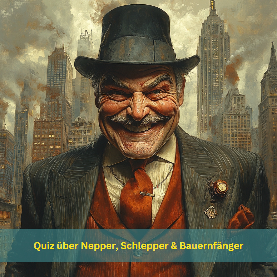 Das Quiz über Nepper, Schlepper und Bauernfänger testet, wie viele der 15 Begriffe du kennst. Warum warten? Leg los!
bit.ly/3XkYIn6
#allgemeinwissen #quiz #sprache #quizworld