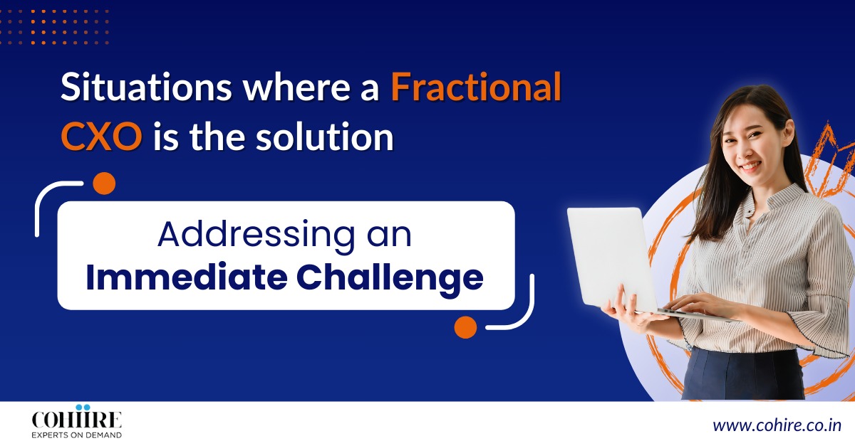 COHIRE1's tweet image. When an organization faces an urgent, high-stakes problem that requires rapid and decisive action, Fractional CXOs step in quickly to address the problem. 
 
#cxoinsights #expertise #leadership