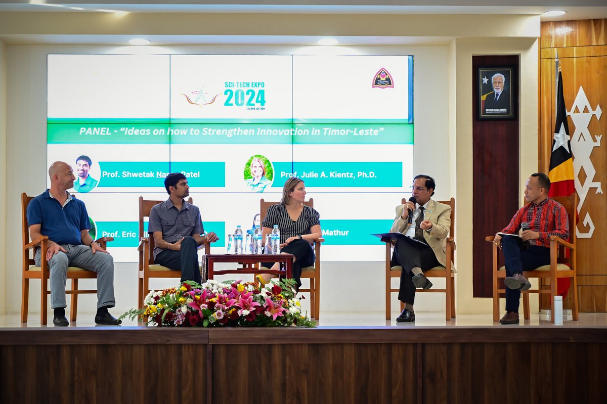 WHOTLS's tweet image. 2nd day of the seminar at the Ministry of Foreign Affairs and Cooperation in Dili brought together four key speakers to discuss ideas for strengthening innovation in Timor-Leste. #sciencetech #healthinnovation #tech