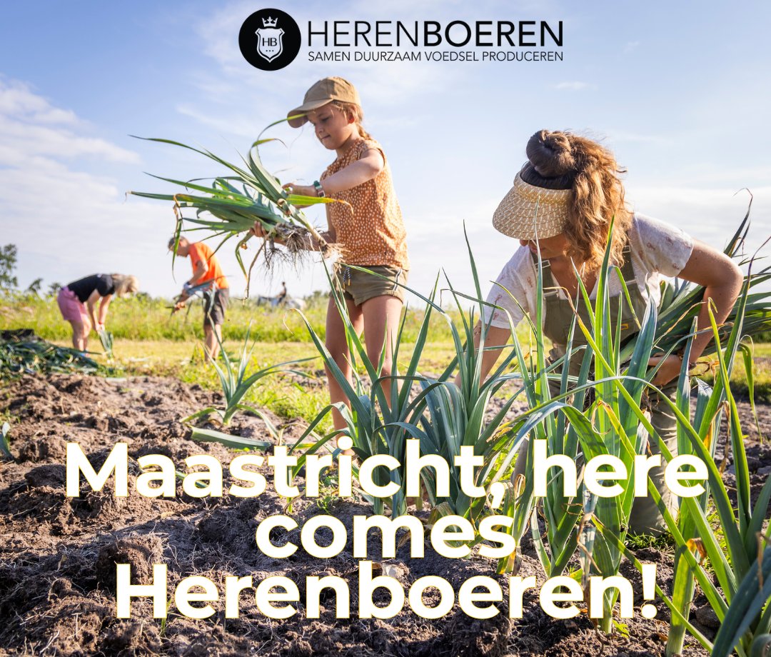 👨‍🌾🚜🥬🌽🍎🤝💡Wil jij ook eten van je eigen boerderij bij Maastricht? Enthousiaste initiatiefnemers organiseren op 4 september een #informatie #bijeenkomst waar je alles te weten komt over lid worden van Herenboeren. 19.30-21.30u. herenboeren.nl/maastricht-her…