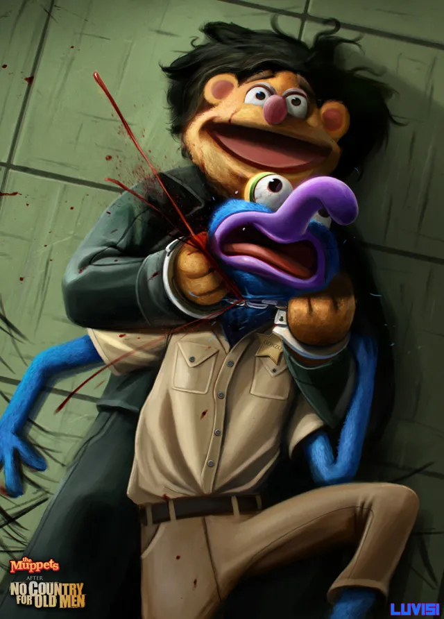 Gibboanxious's tweet photo. No Country For Old Muppets. https://t.co/URPN60YdK2