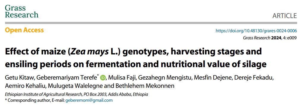 GrassResearch's tweet photo. #GrassResearch #GrassScience #FarmInnovation
🌾 How do #maize genotypes, #harvest timing & ensiling durations impact #silage fermentation & nutrition? 🔬 🌱
@MaximumAcademic @NewPhyt @JIPBio @RJABuggs @MSTurfgrass @LukeTDunning @GreauxGrass
Details: https://t.co/1enJ5iHRbH https://t.co/yAz70uvy8T