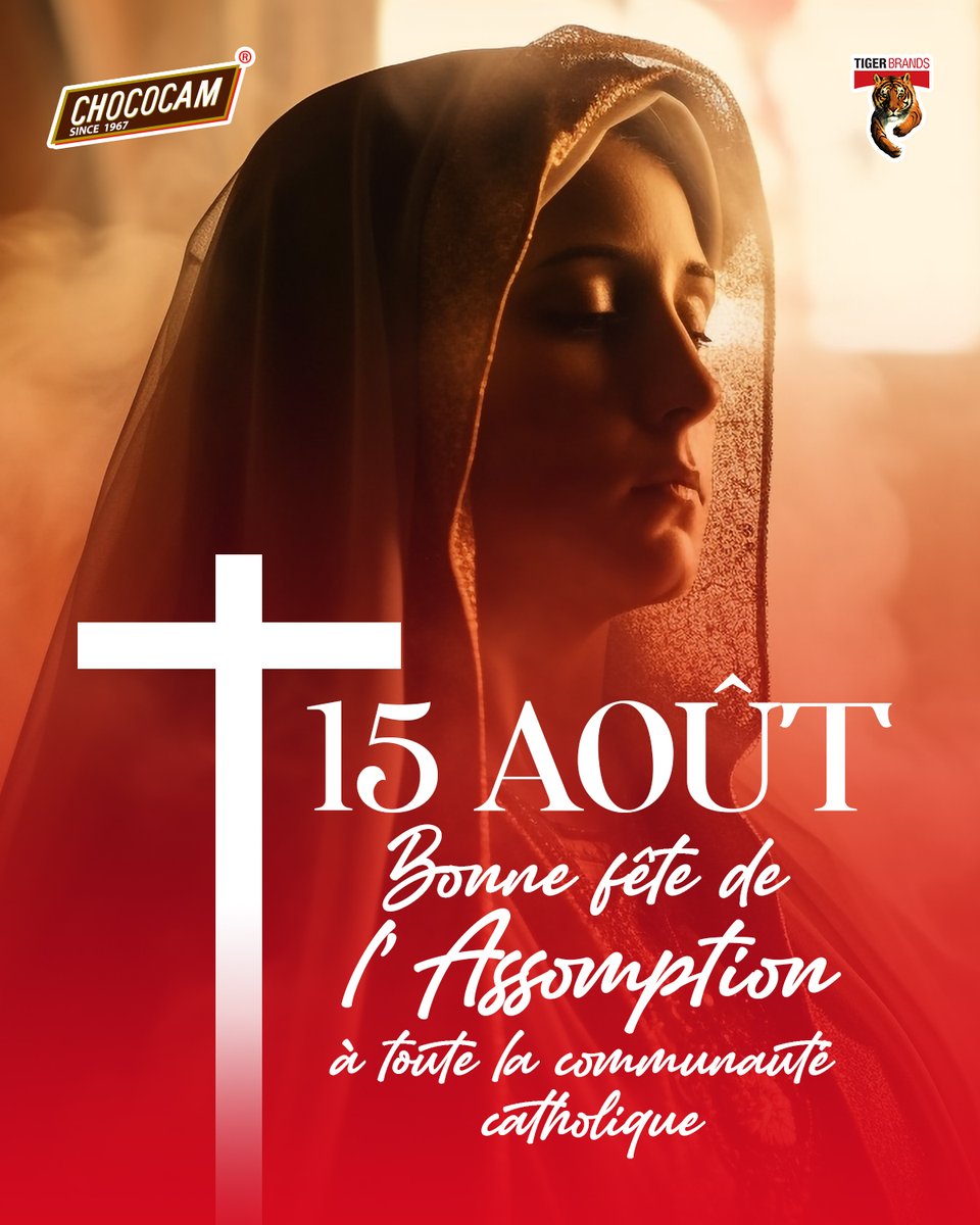 ChococamFMCG's tweet photo. Joyeuse fête de l'Assomption. 🙏🏿
#FêtedelAssomption #Chococam #AddingValuetoLife https://t.co/CVpo2ojr6t