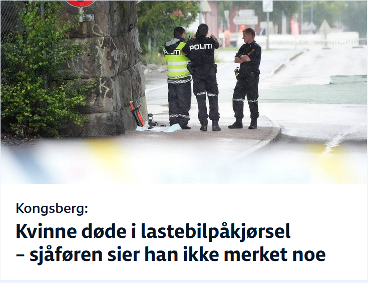 Enda en grunn til at det burde reguleres hvilke type lastebiler som kan kjøres i tettbygde strøk.

Om du kan drepe noen uten å se eller merke det, bør ikke det kjøretøyet kunne ferdes blant myke trafikanter.